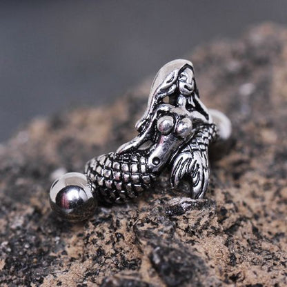 316L Stainless Steel Mermaid Cartilage Cuff Earring