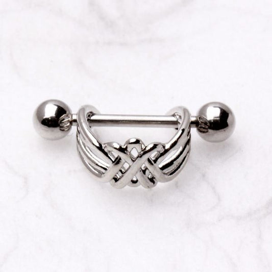 316L Stainless Steel Wire Wrapped Cartilage Cuff Earring