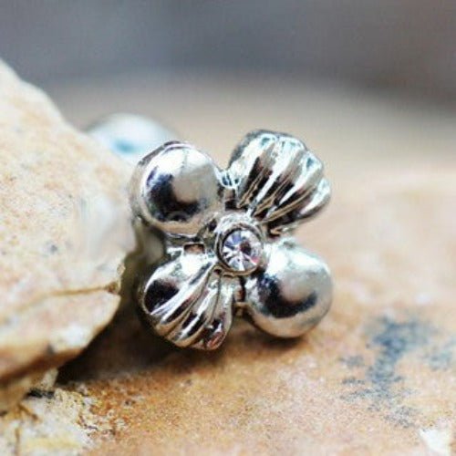 316L Stainless Steel Charming Wildflower Cartilage Earring | Fashion Hut Jewelry