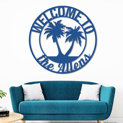 Custom Island Welcome Sign