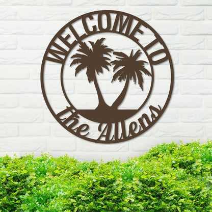 Custom Island Welcome Sign