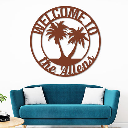 Custom Island Welcome Sign