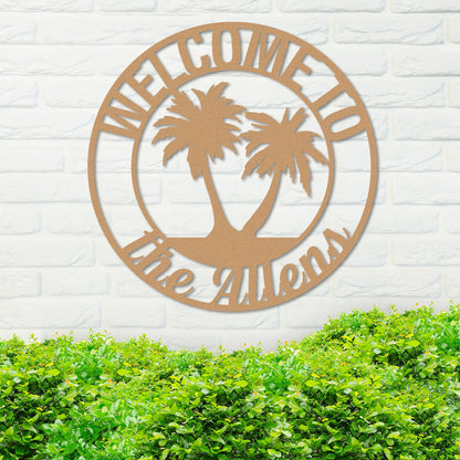 Custom Island Welcome Sign