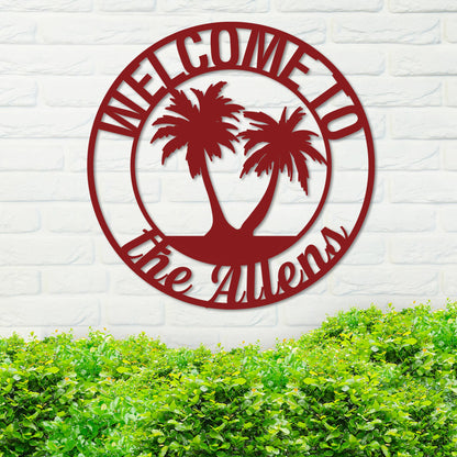 Custom Island Welcome Sign