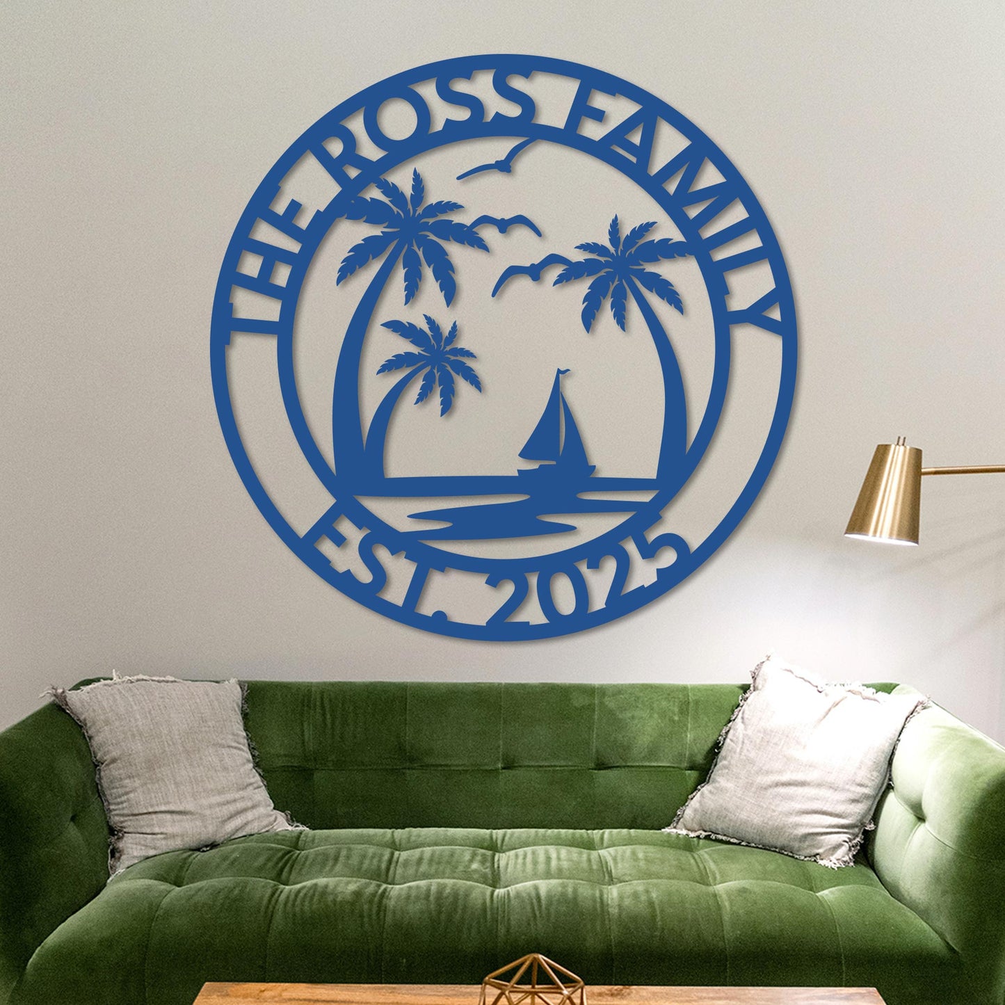 Custom Island Welcome Sign w Established Year