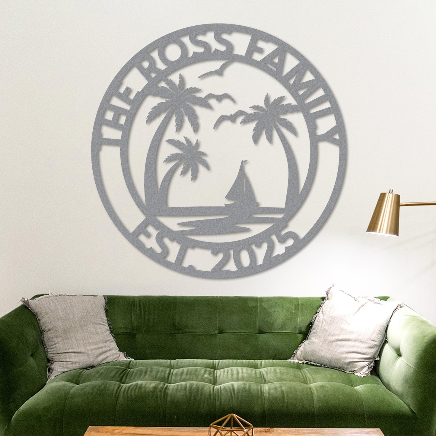 Custom Island Welcome Sign w Established Year