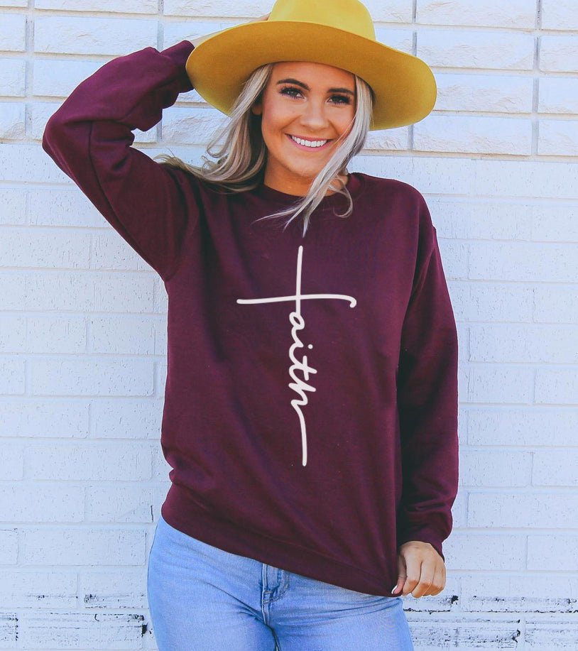 Faith Sweatshirt Fashion Hut Jewelry