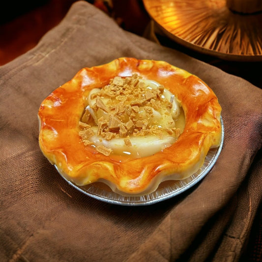 5” Apple Crumble Pie Candle Fashion Hut Jewelry