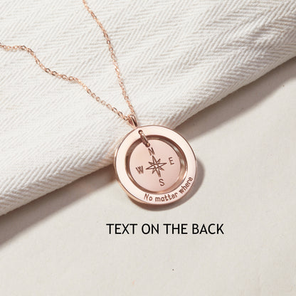 Coordinates Necklace • Long Distance Gift • Latitude Longitude Jewelry