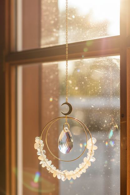 Round Suncatcher Crystal Rainbow Prisms - Fashion Hut Jewelry