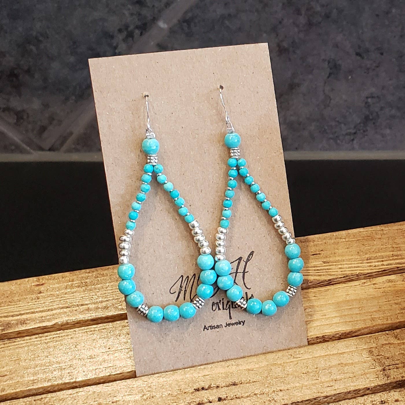 Josephine Turquoise Teardrop Earrings | Fashion Hut Jewelry