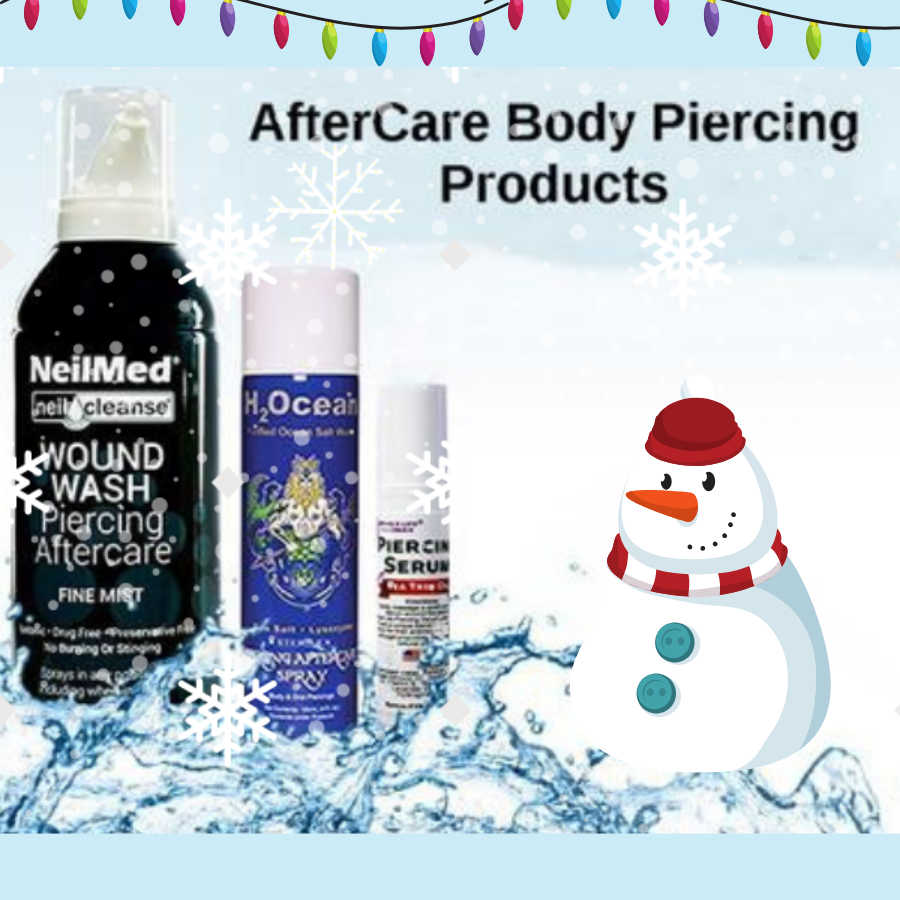 Piercing aftercare natural, anti-bacterial products for body piercings with ingredients for quicker healing - Fashion Hut Jewelry