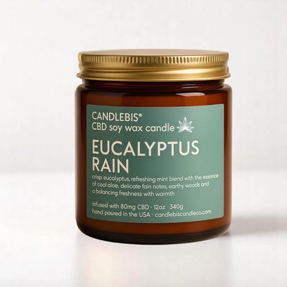 Eucalyptus Rain CBD Candle