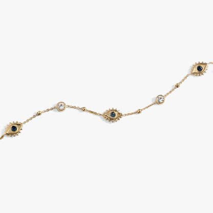 Evil Eye Crystal Anklet