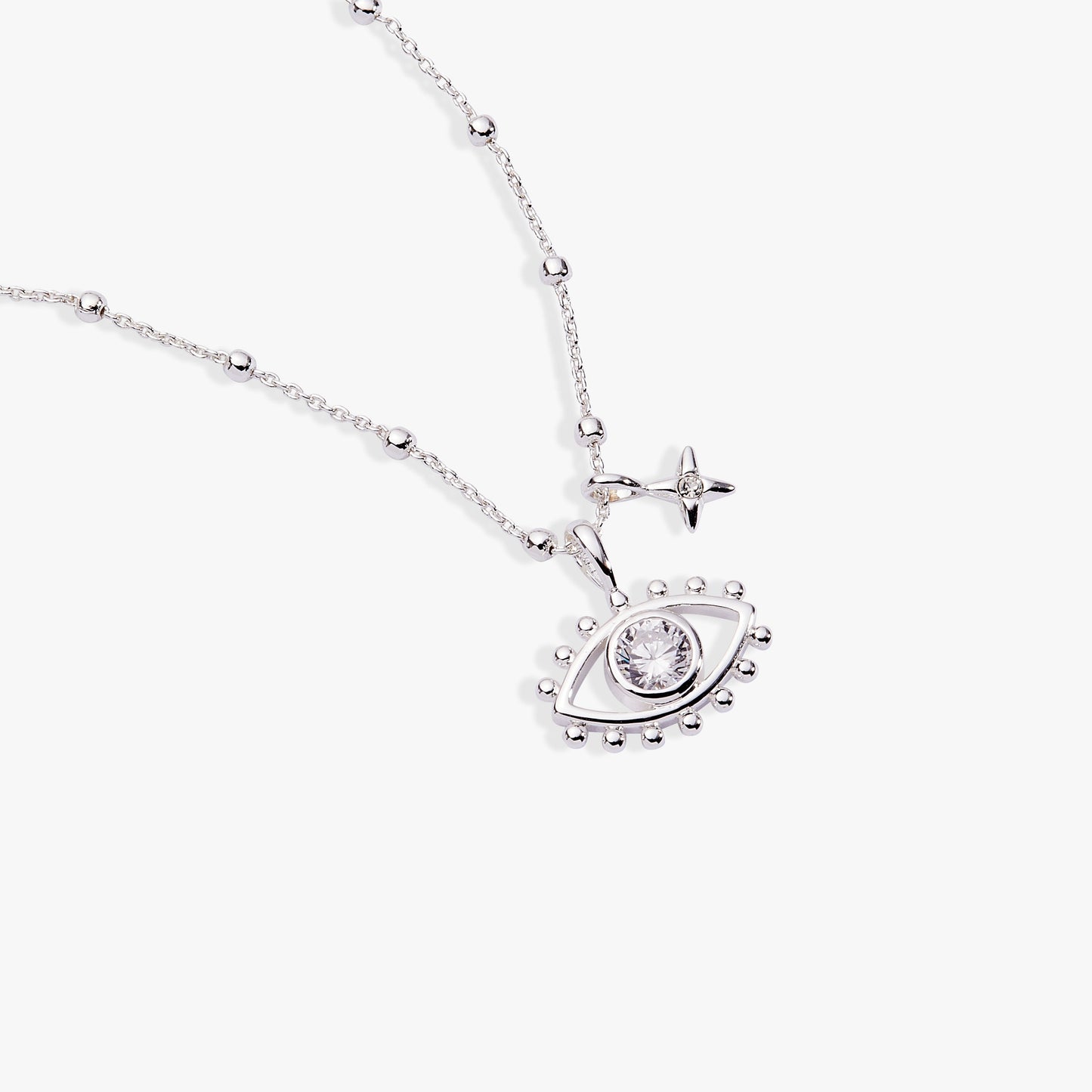 Evil Eye Duo Charm Necklace