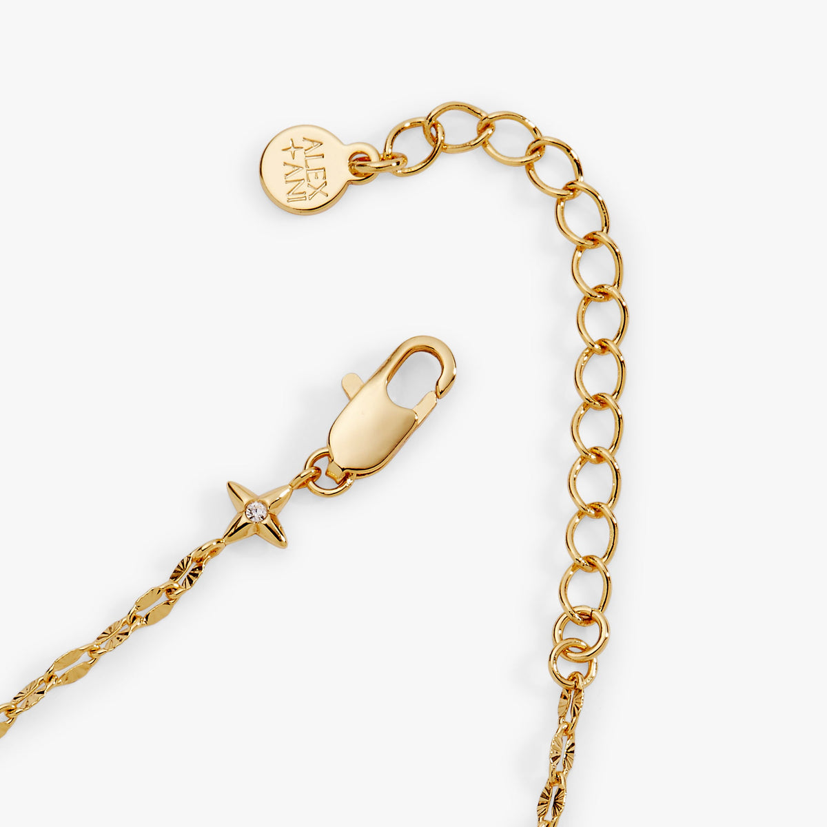 Faceted Lip Charm Chain Bracelet