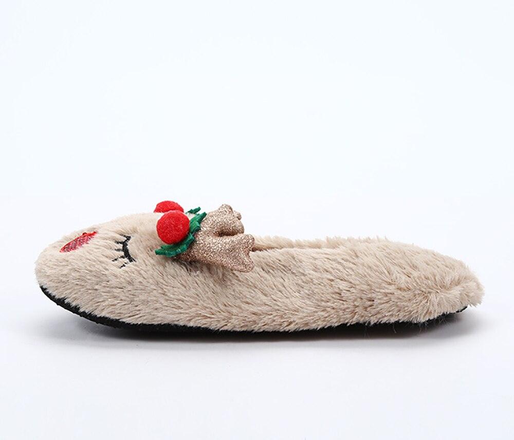 Women's Fluffy Christmas Slippers