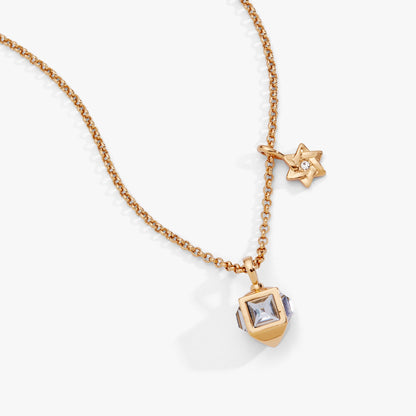 Hanukkah Star of David and Dreidel Pendant Necklace