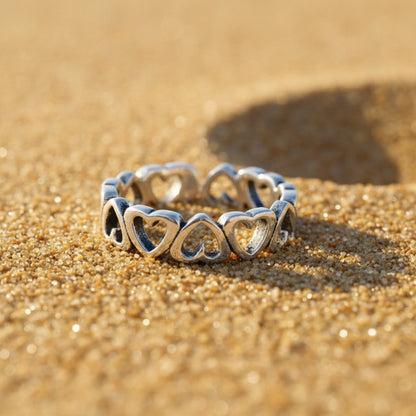 Heart Sterling Silver Toe Ring | Fashion Hut Jewelry