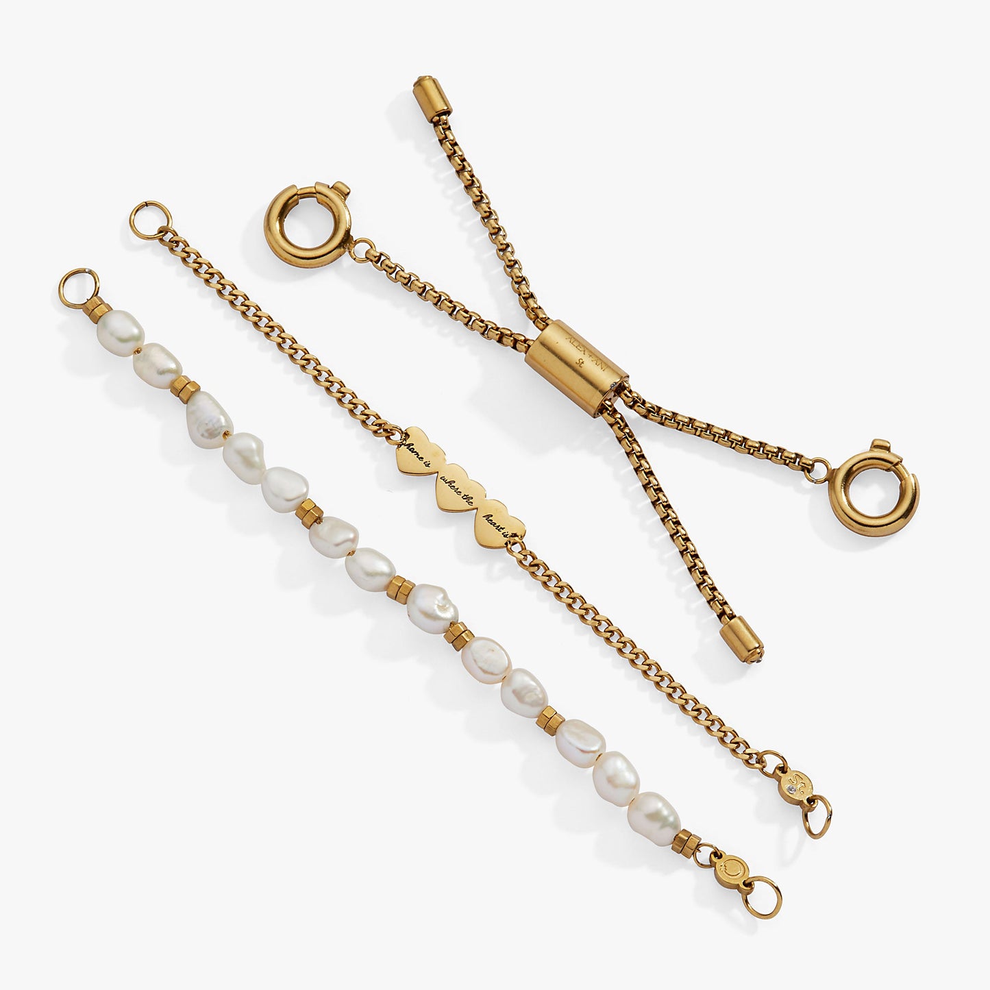 'Home Is Where The Heart Is' Pearl Stranded™ Bracelet Set