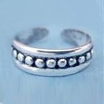 Center Band Sterling Silver Toe Ring