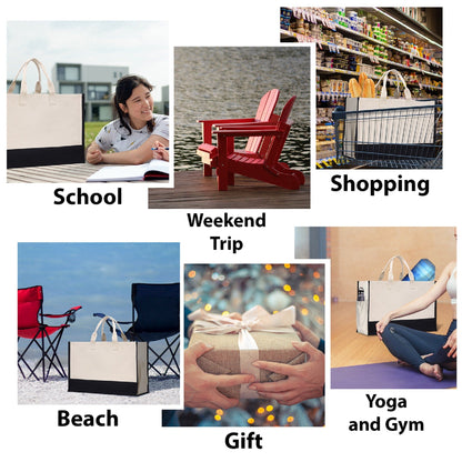 Honeymoon Vibes Beach Tote Bag XL - Oversized Chic Tote Bag with Zipper and Inner Pocket -Honeymooners Honeymoon Gifts Bridal Gift Newlyweds