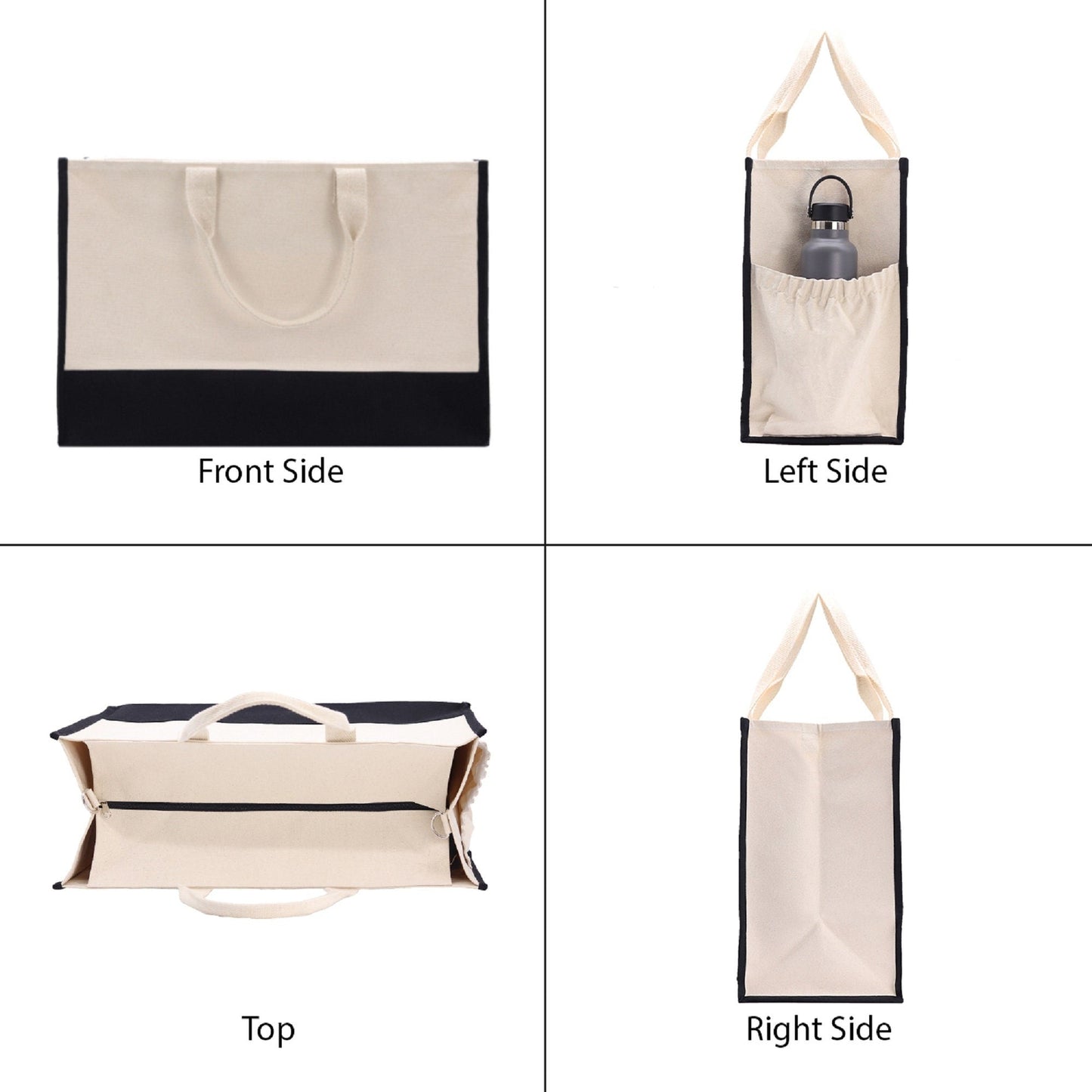 Honeymoon Vibes Beach Tote Bag XL - Oversized Chic Tote Bag with Zipper and Inner Pocket -Honeymooners Honeymoon Gifts Bridal Gift Newlyweds