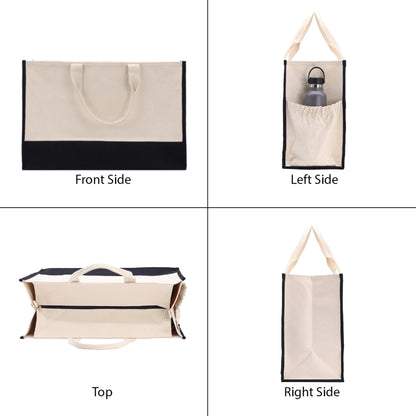 Honeymoon Vibes Beach Tote Bag XL - Oversized Chic Tote Bag with Zipper and Inner Pocket -Honeymooners Honeymoon Gifts Bridal Gift Newlyweds