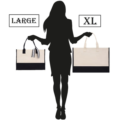 Honeymoon Vibes Beach Tote Bag XL - Oversized Chic Tote Bag with Zipper and Inner Pocket -Honeymooners Honeymoon Gifts Bridal Gift Newlyweds