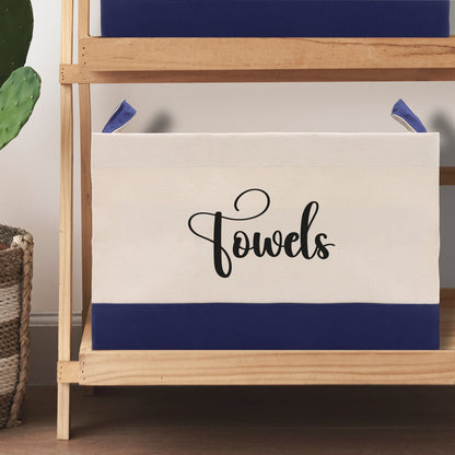 Personalized Canvas Storage Tote Bag Storage Towels