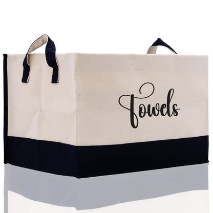 Personalized Canvas Storage Tote Bag Storage Towels