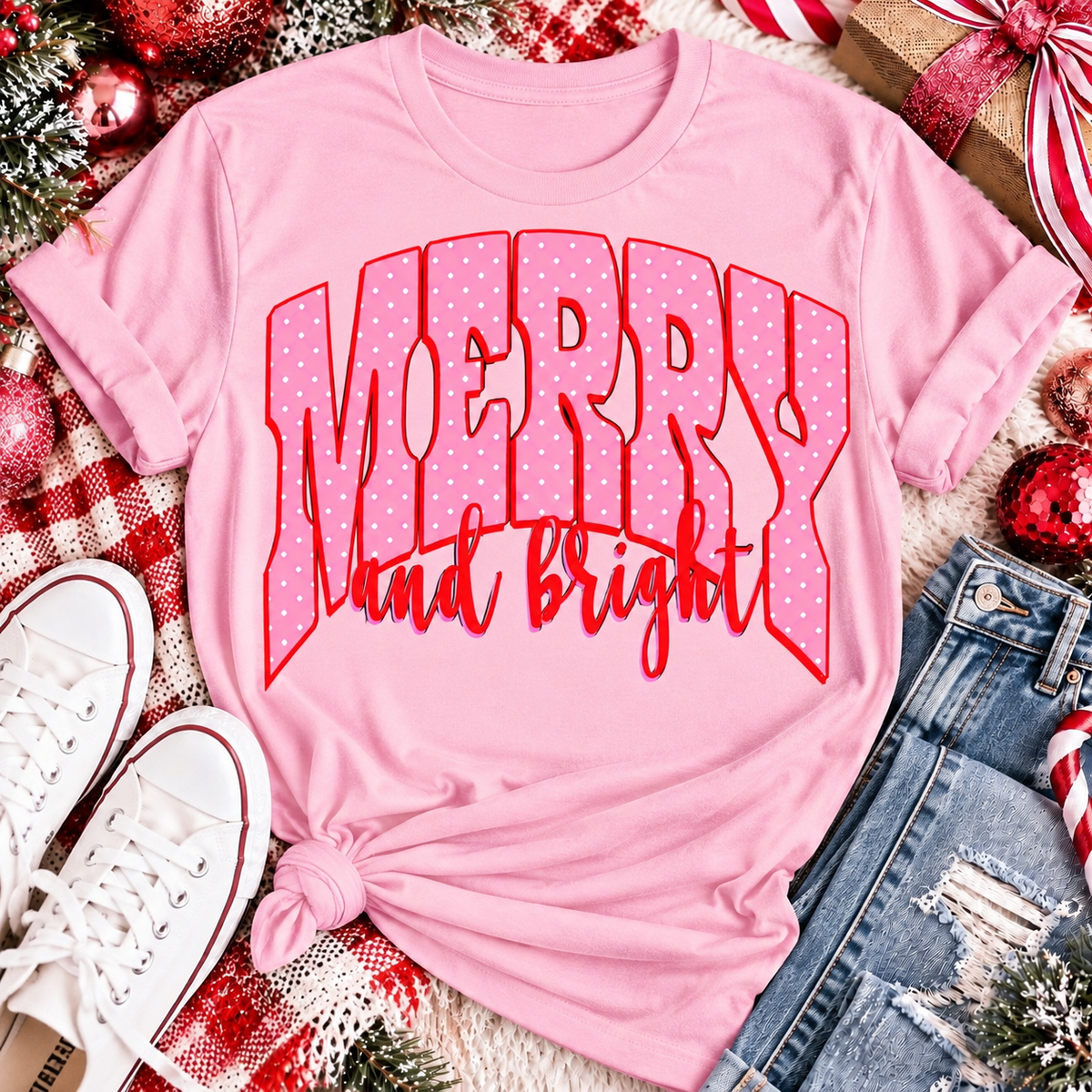Merry and Bright Graphic Apparel
