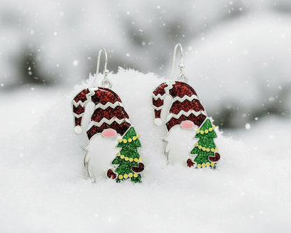 Christmas Gnome Earrings Fashion Hut Jewelry