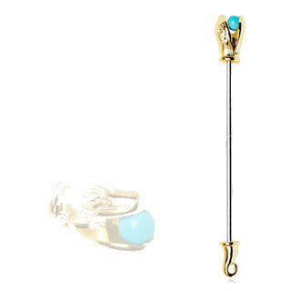 Golden Serpent Industrial Barbell | Fashion Hut Jewelry