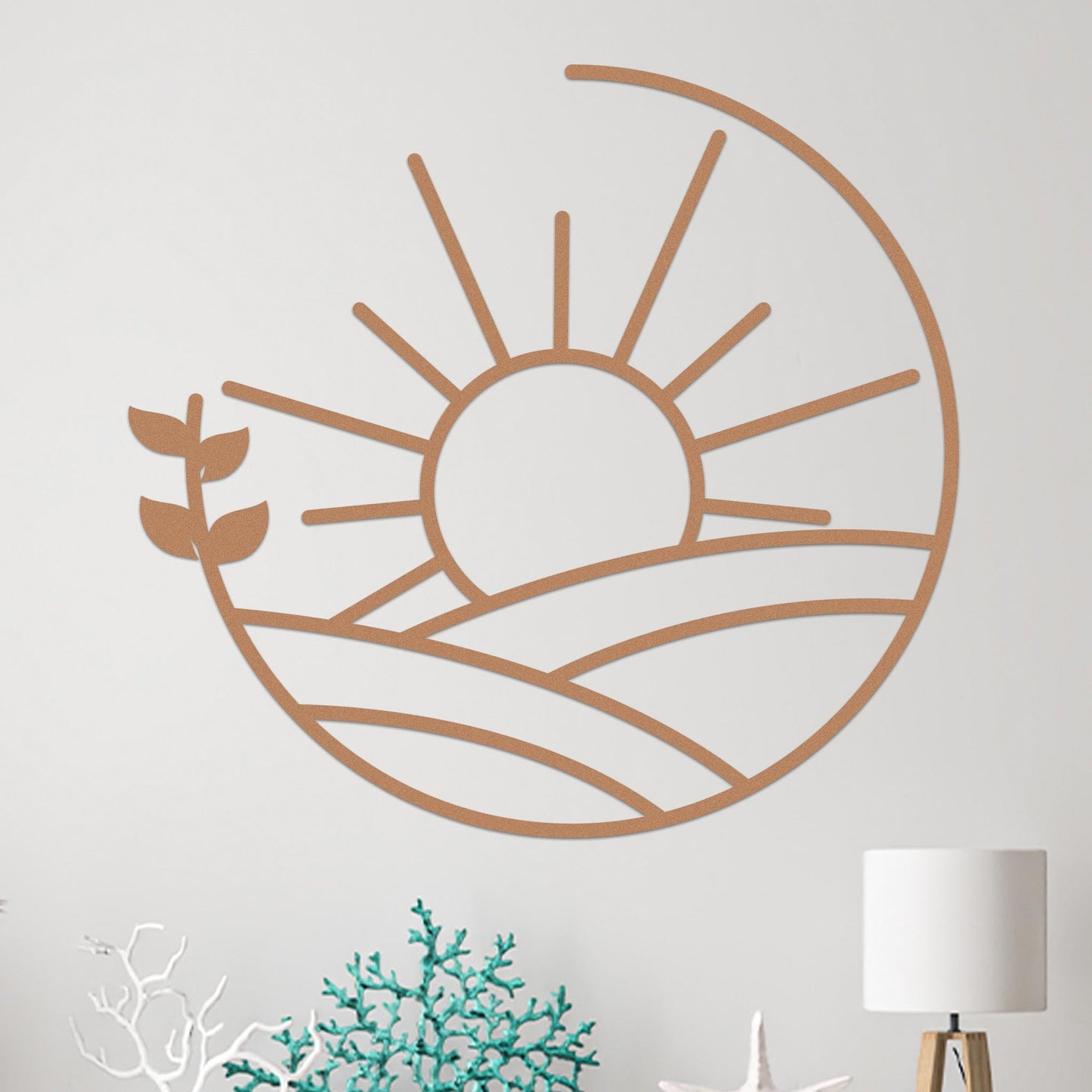 Island Sunset Vine Circle Sign