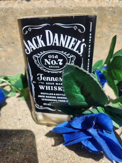 Jack Daniels Upcycled Candle - Black Cherry Whiskey scented candle (10 oz)