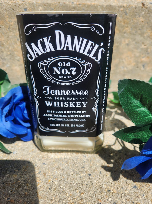 Jack Daniels Upcycled Candle - Black Cherry Whiskey scented candle (10 oz)
