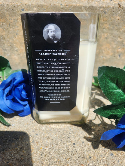 Jack Daniels Upcycled Candle - Black Cherry Whiskey scented candle (10 oz)
