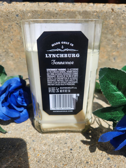 Jack Daniels Upcycled Candle - Black Cherry Whiskey scented candle (10 oz)