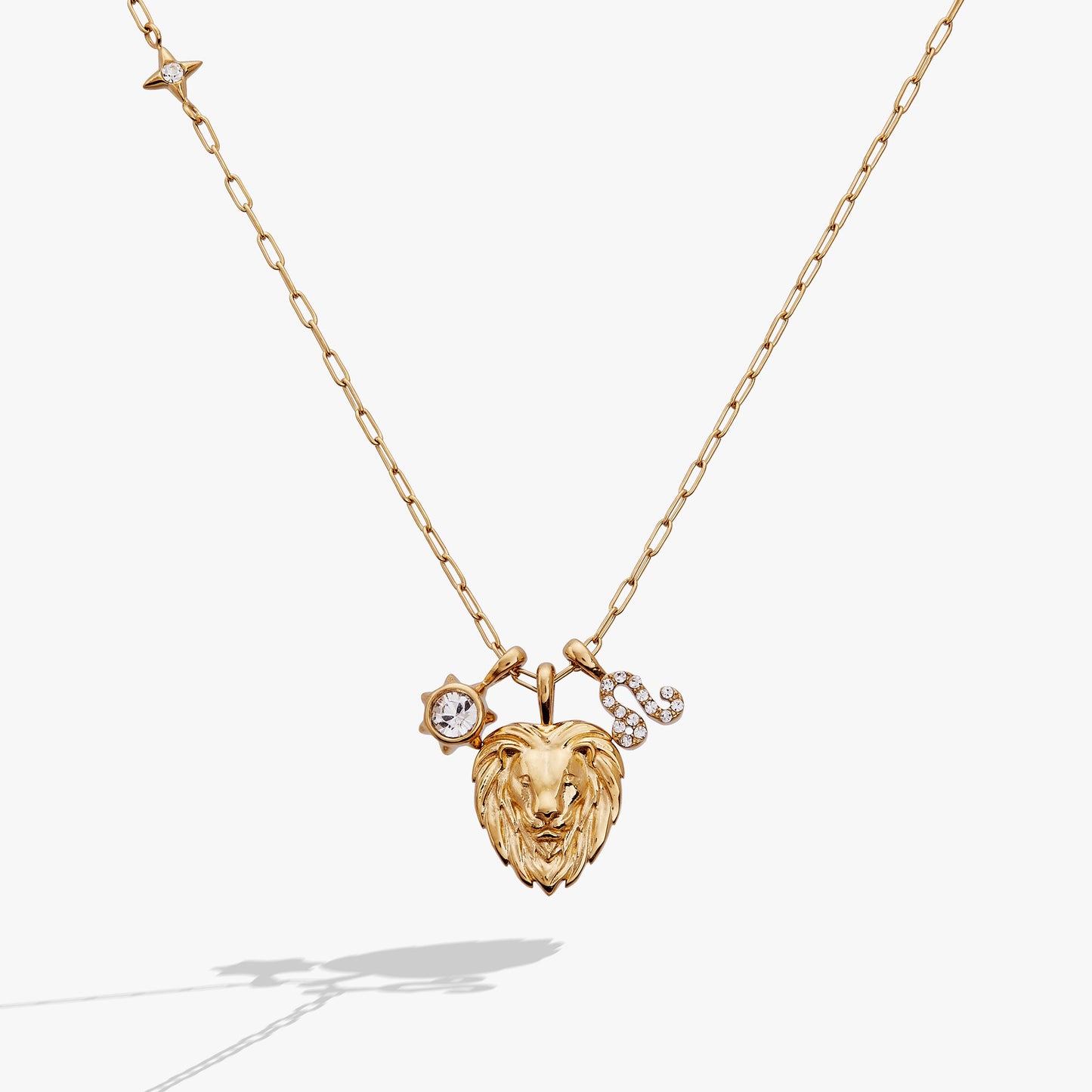 Leo Zodiac Charm Cluster Necklace - ALEX AND ANI