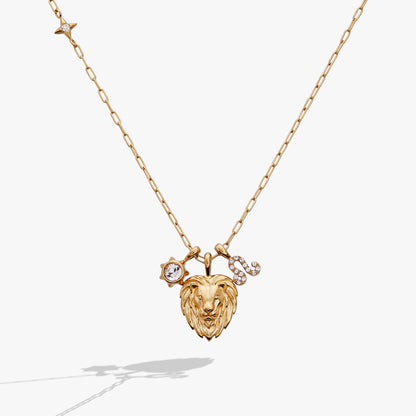 Leo Zodiac Charm Cluster Necklace - ALEX AND ANI