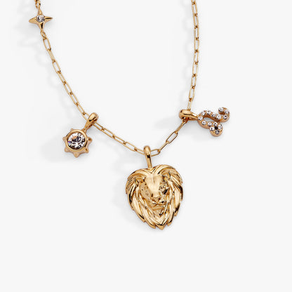 Leo Zodiac Charm Cluster Necklace - ALEX AND ANI