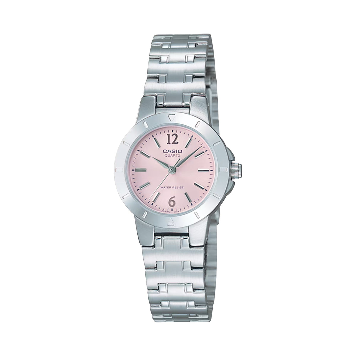 Casio Women’s Pink Dial Stainless Steel Bracelet Analog Watch - LTP-1177A-4A1