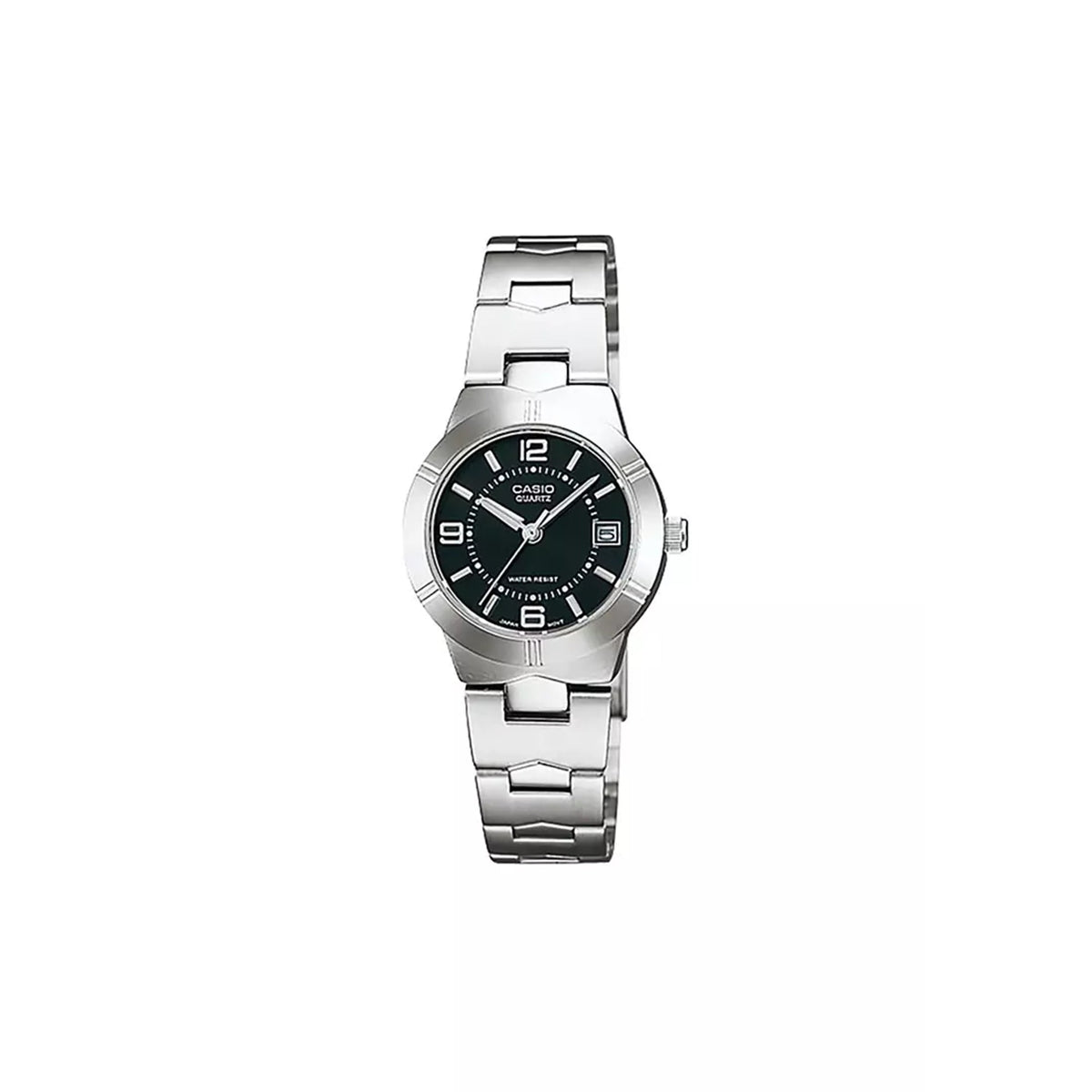 Casio Women’s Black Dial Stainless Steel Bracelet Analog Watch - LTP-1241D-1A