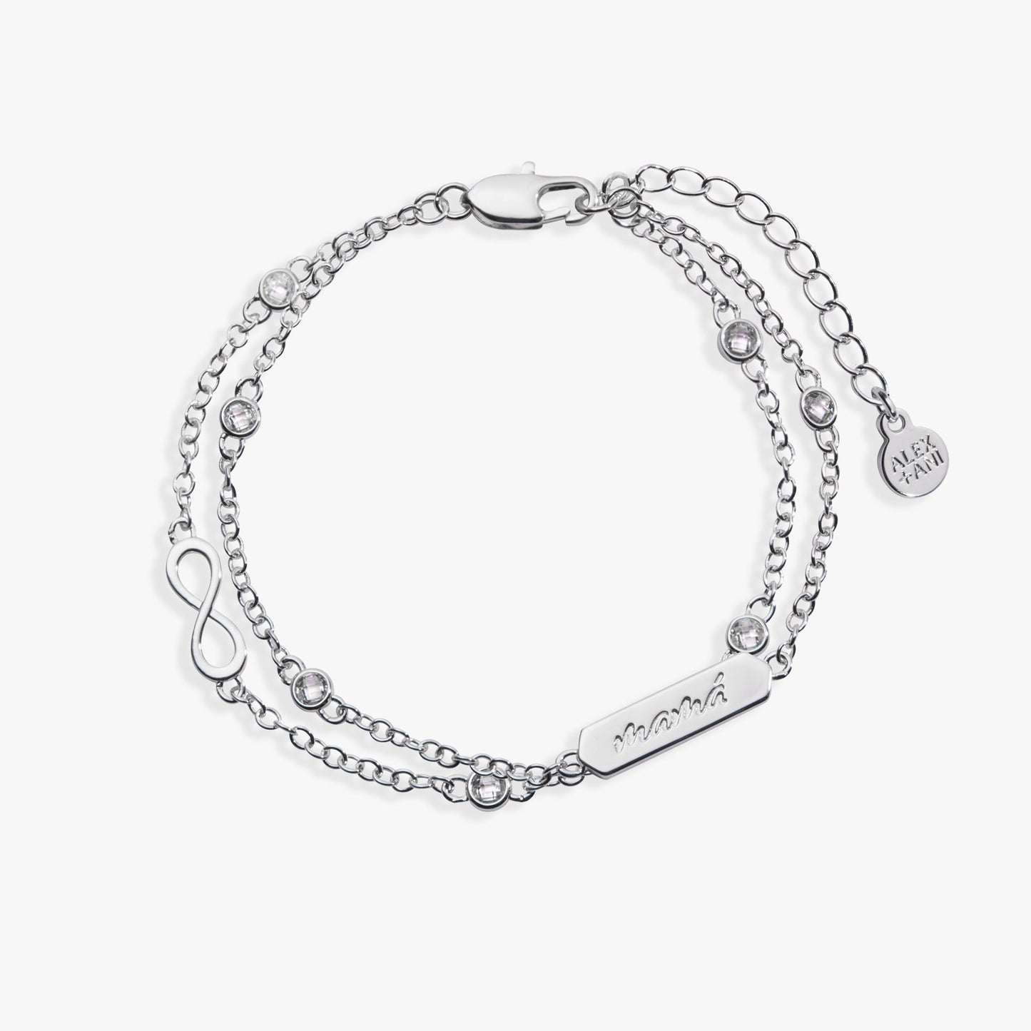 Mamá Infinity Chain Double Strand Bracelet - ALEX AND ANI