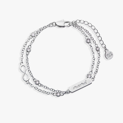 Mamá Infinity Chain Double Strand Bracelet - ALEX AND ANI