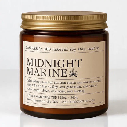 Midnight Marine CBD Candle