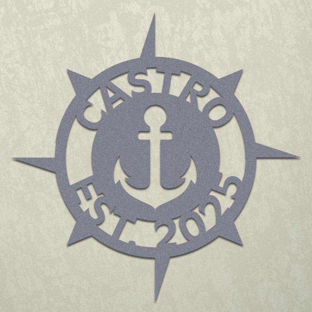 Nautical Anchor Family Established Sign
