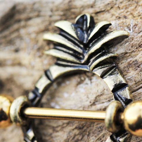 Gold Plated Pineapple Nipple Shield