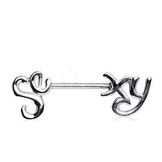 316L Surgical Steel ‘Sexy’ Nipple Bar | Fashion Hut Jewelry